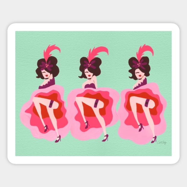 CanCan Mint Sticker by CatCoq